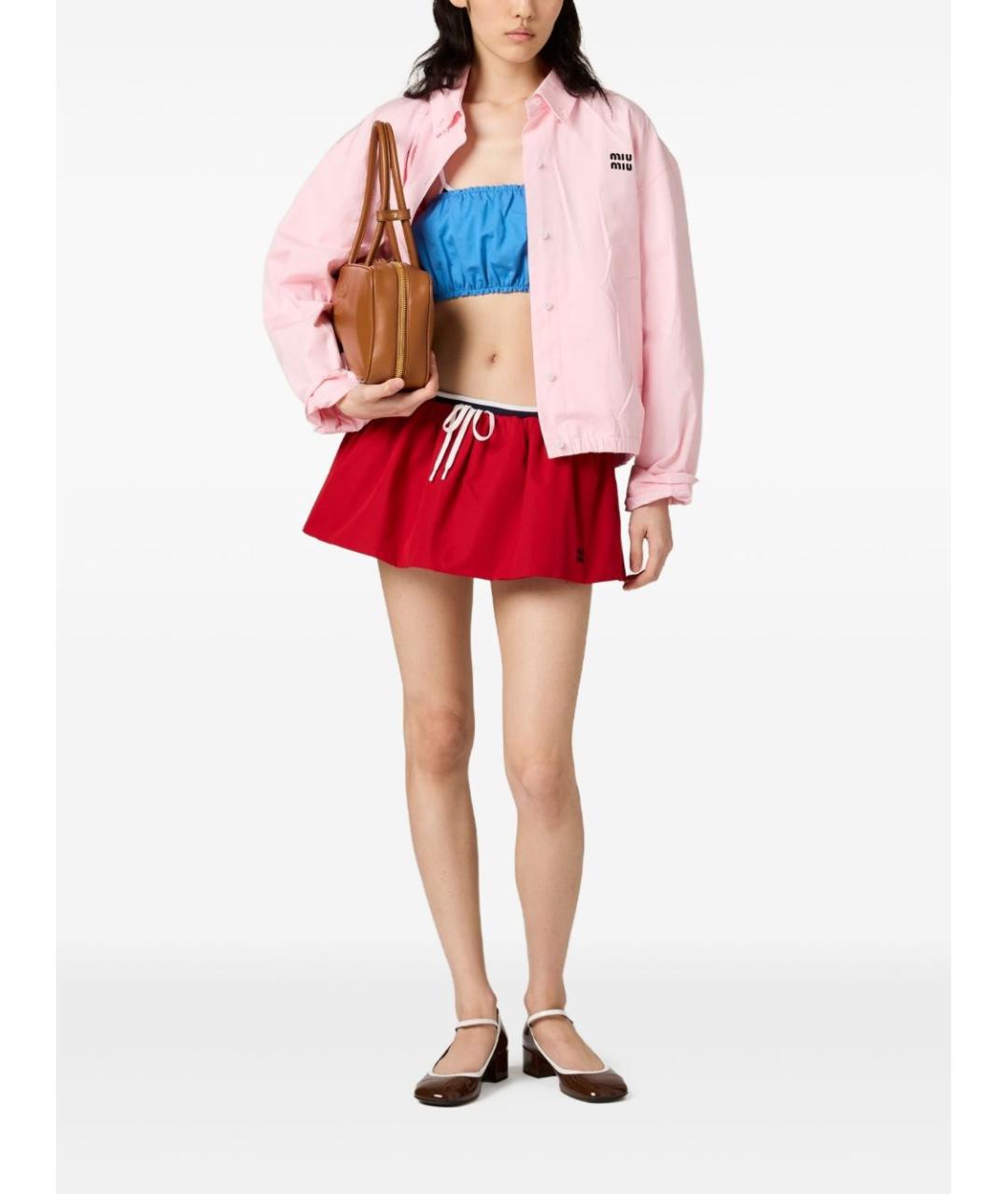 MIU MIU Розовая хлопковая куртка, фото 5