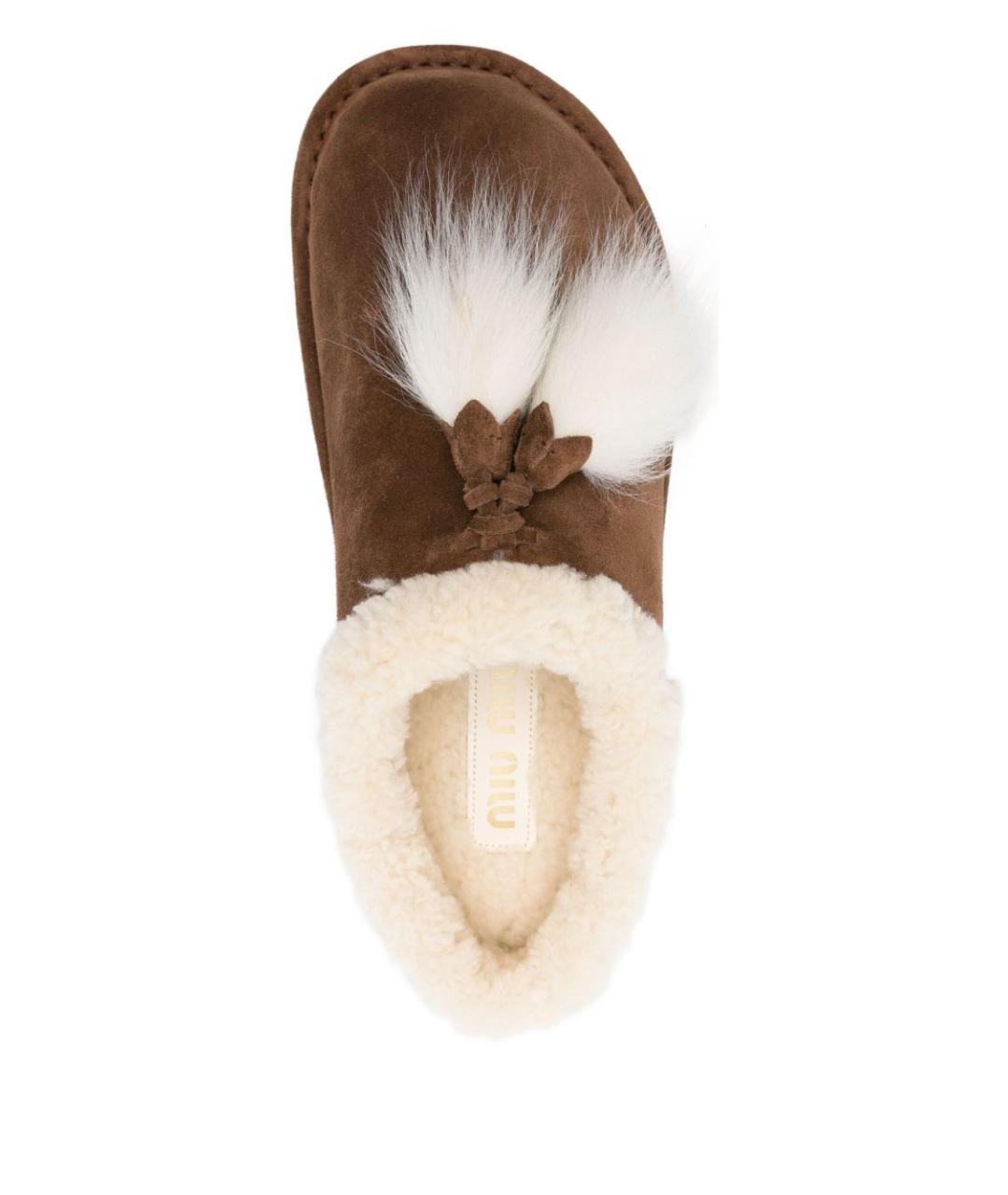 MIU MIU Коричневые замшевые ботинки, фото 2