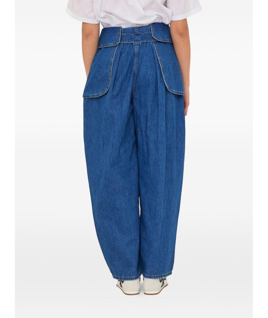 LOEWE Синие хлопковые прямые джинсы, фото 4