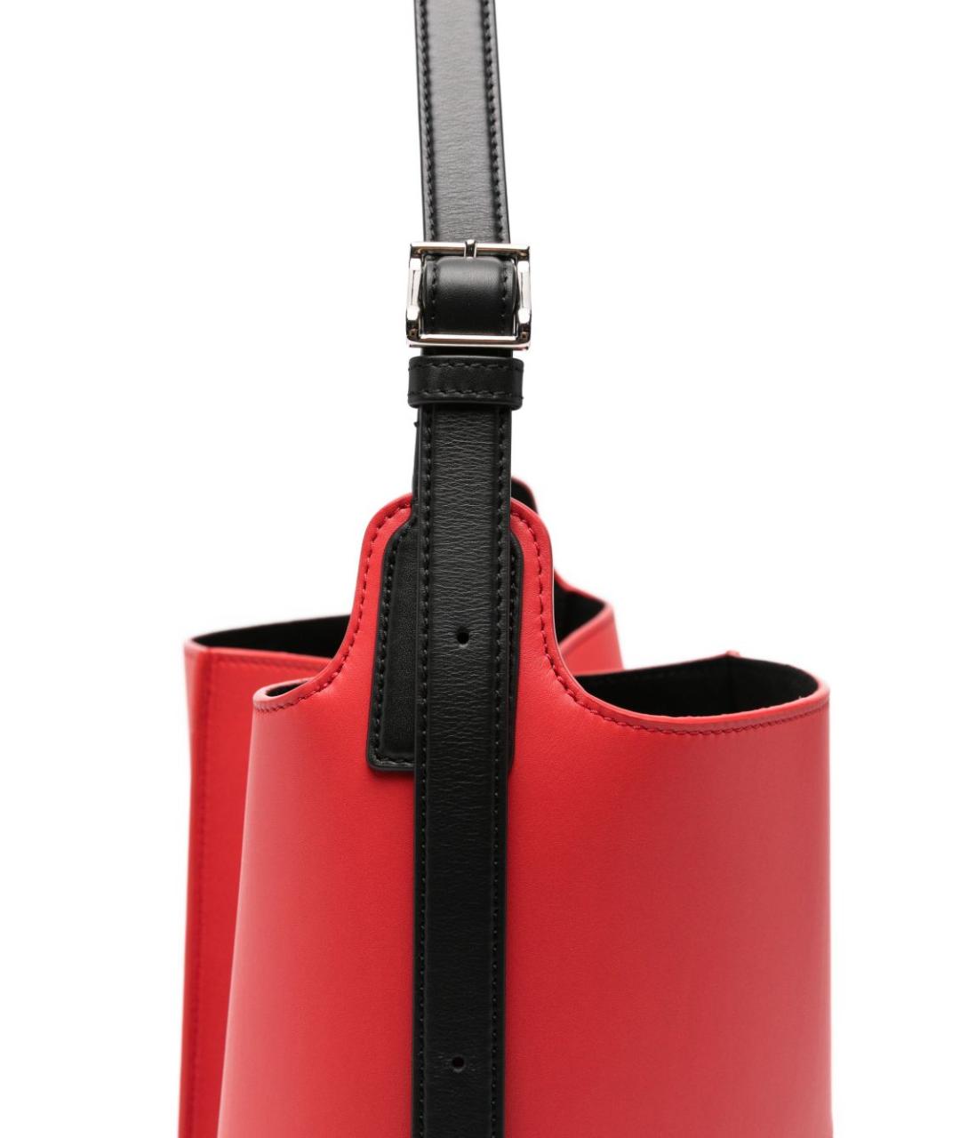 LOEWE Красная кожаная сумка тоут, фото 5