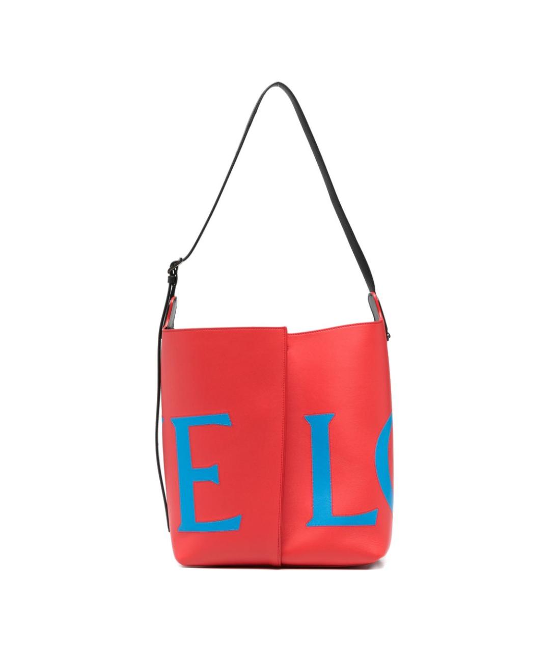 LOEWE Красная кожаная сумка тоут, фото 1