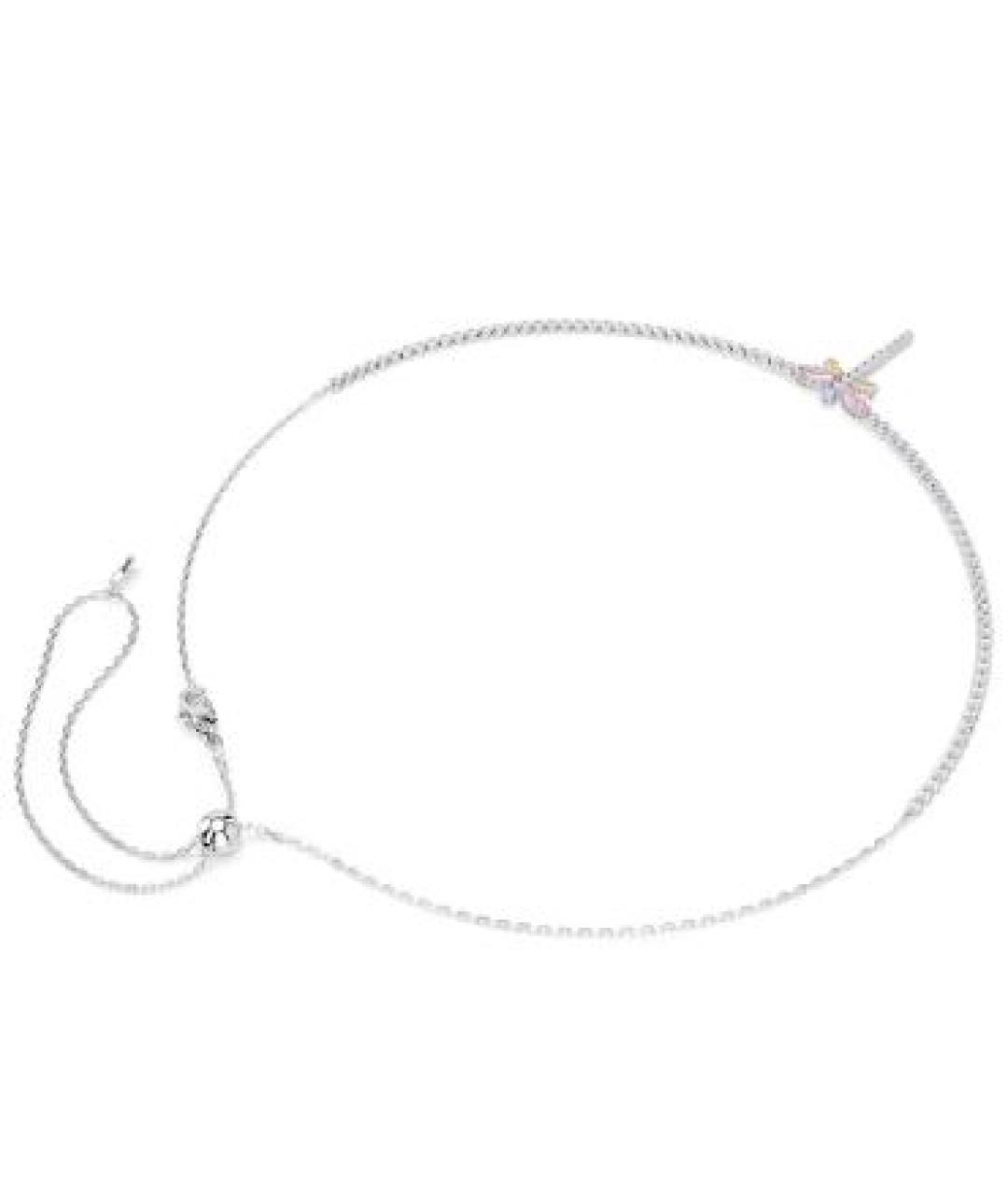 SWAROVSKI Серебряное металлическое колье, фото 2