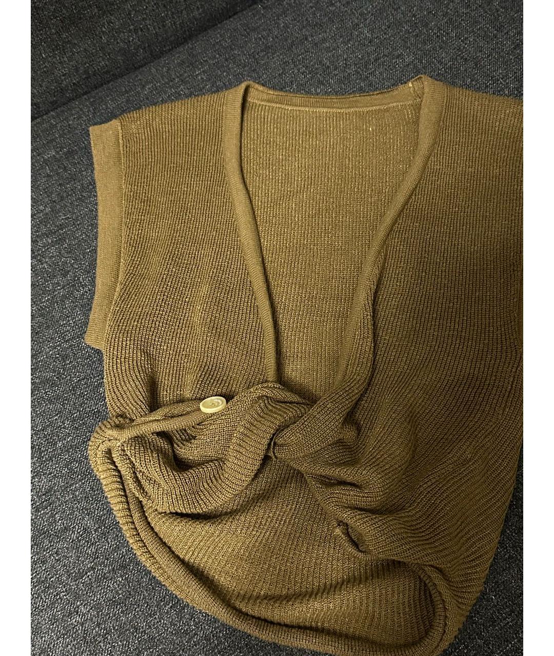 JACQUEMUS Коричневая майка, фото 4