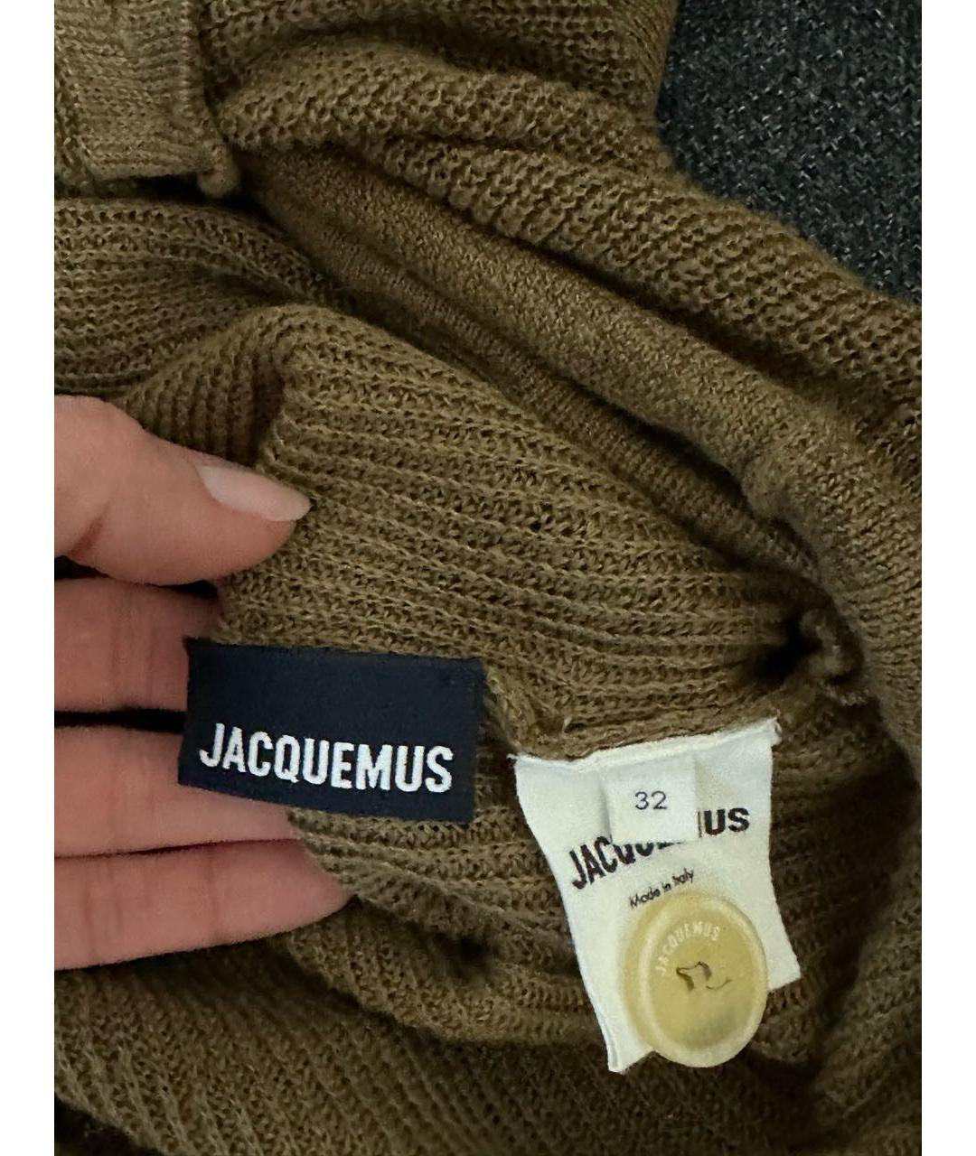 JACQUEMUS Коричневая майка, фото 6