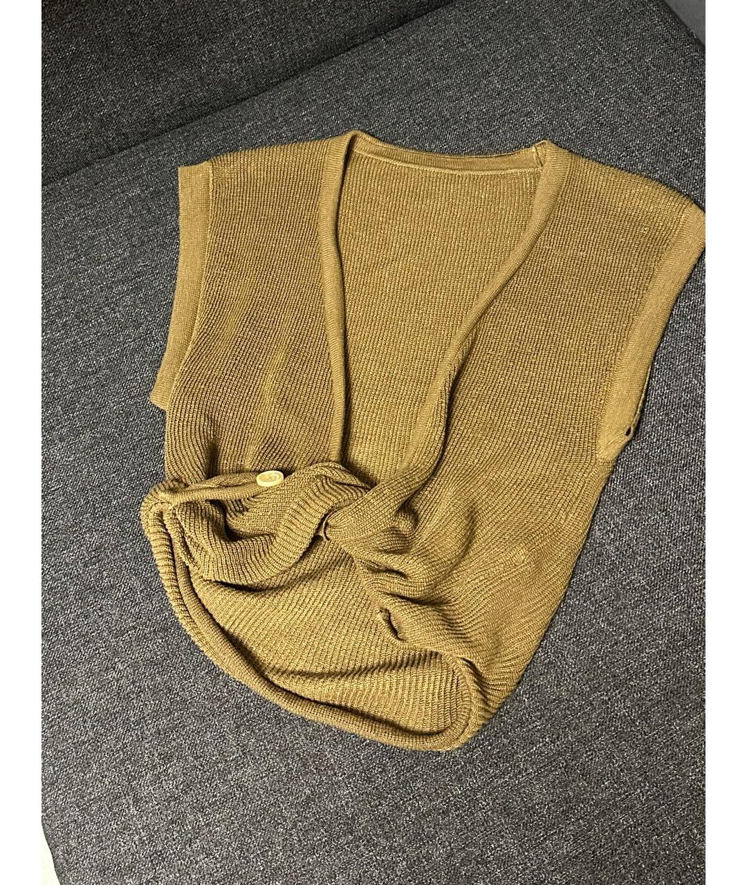 JACQUEMUS Коричневая майка, фото 3