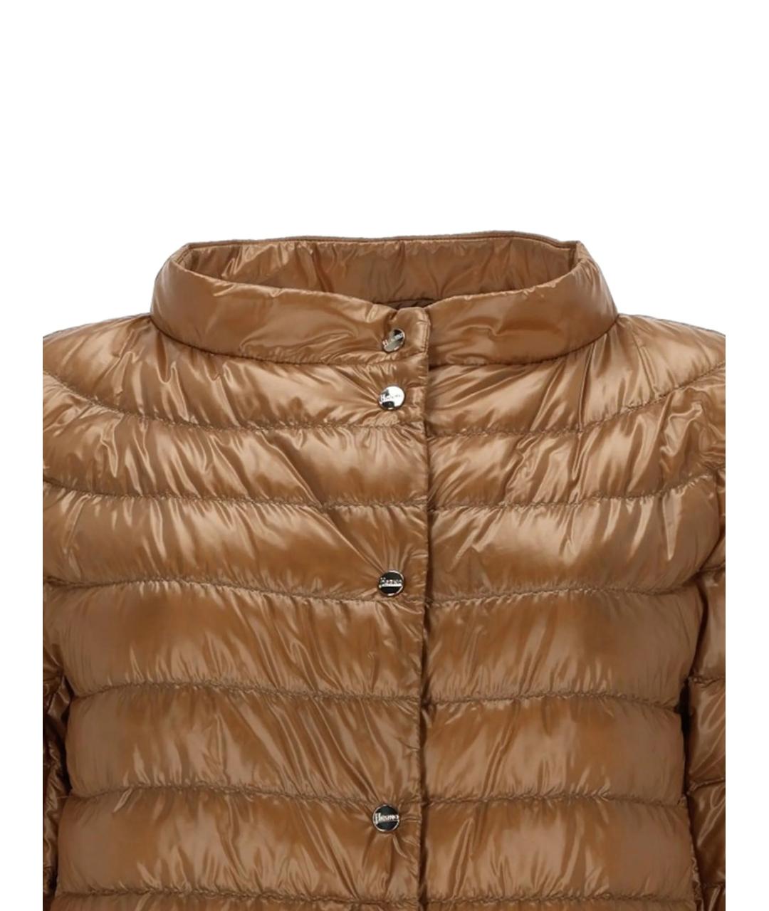 HERNO Бежевая полиамидовая куртка, фото 2