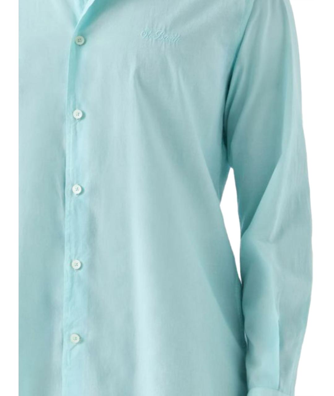 MC2 SAINT BARTH Зеленая хлопковая кэжуал рубашка, фото 2