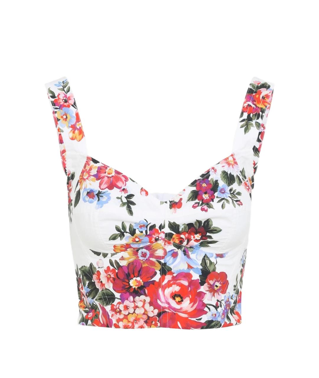 DOLCE&GABBANA Белая хлопковая майка, фото 1