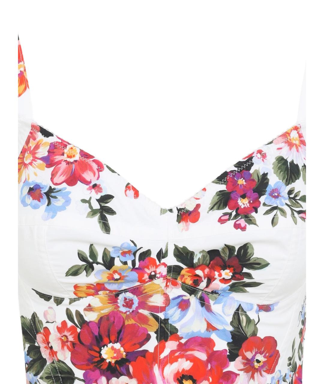 DOLCE&GABBANA Белая хлопковая майка, фото 2