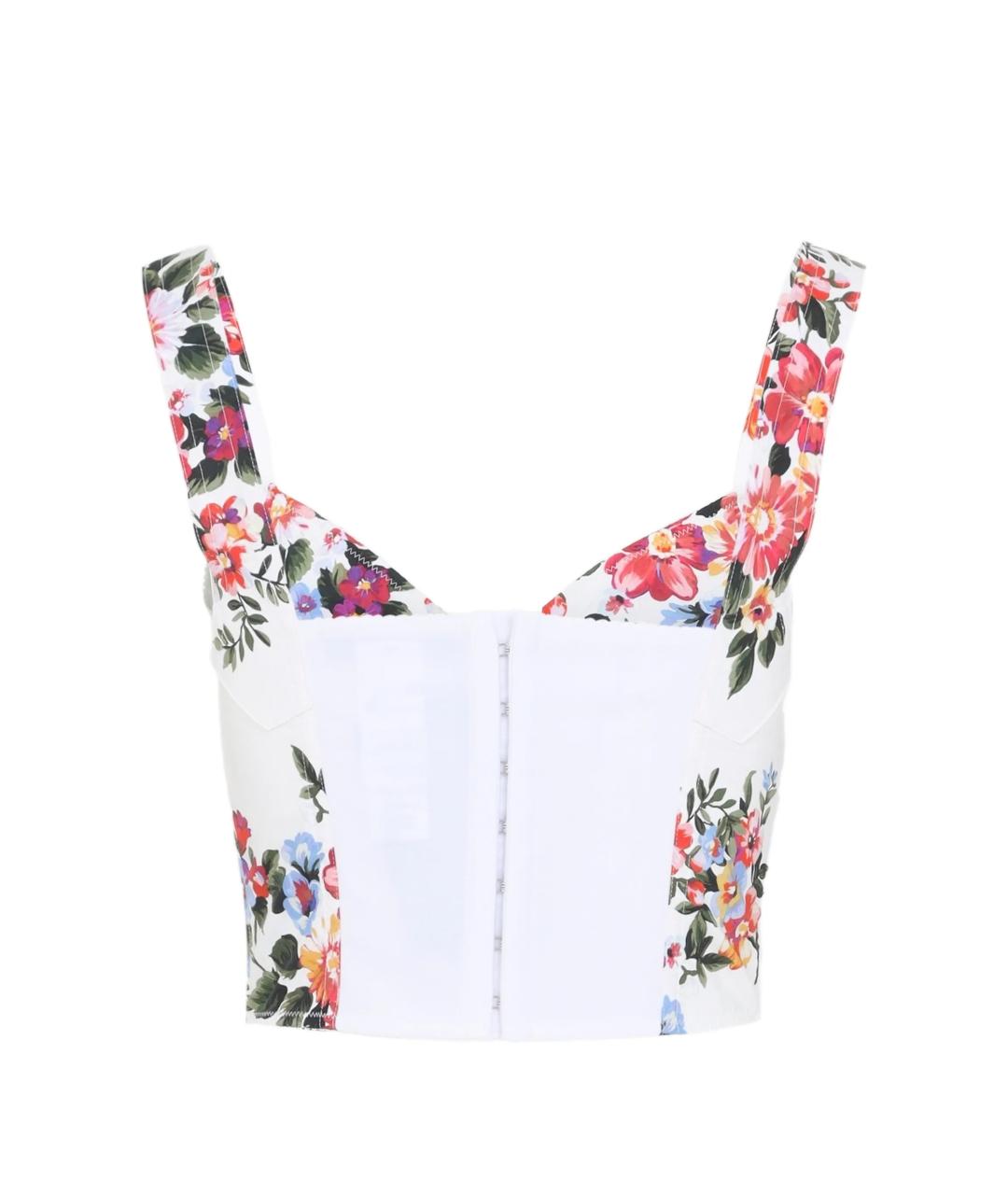 DOLCE&GABBANA Белая хлопковая майка, фото 3