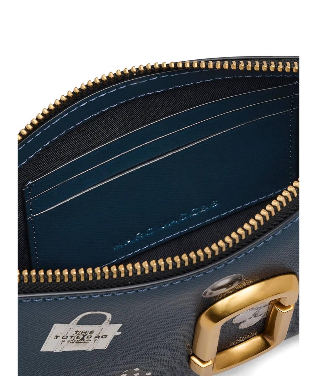 MARC JACOBS Темно-синяя кожаная сумка через плечо, фото 4