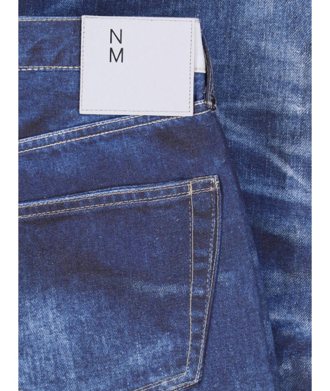 JUNYA WATANABE Синие хлопковые прямые джинсы, фото 4