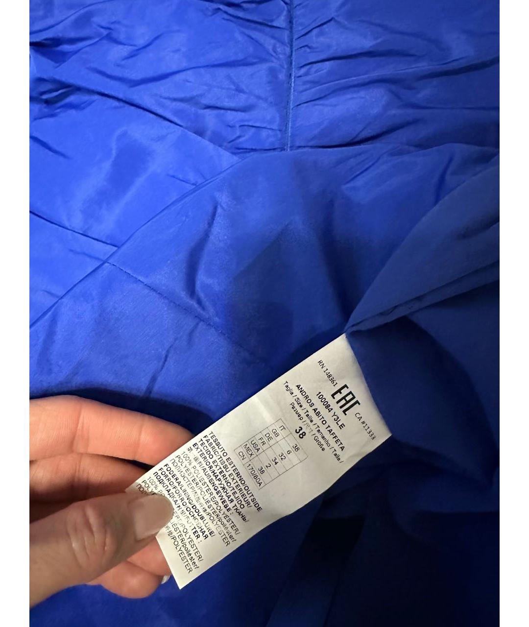 PINKO Синее коктейльное платье, фото 7