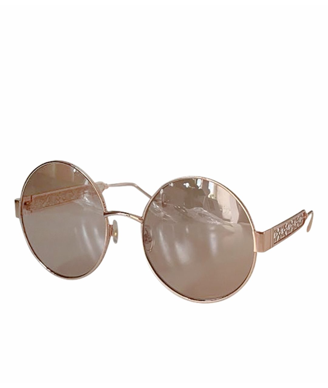 ELIE SAAB Розовые металлические солнцезащитные очки, фото 1