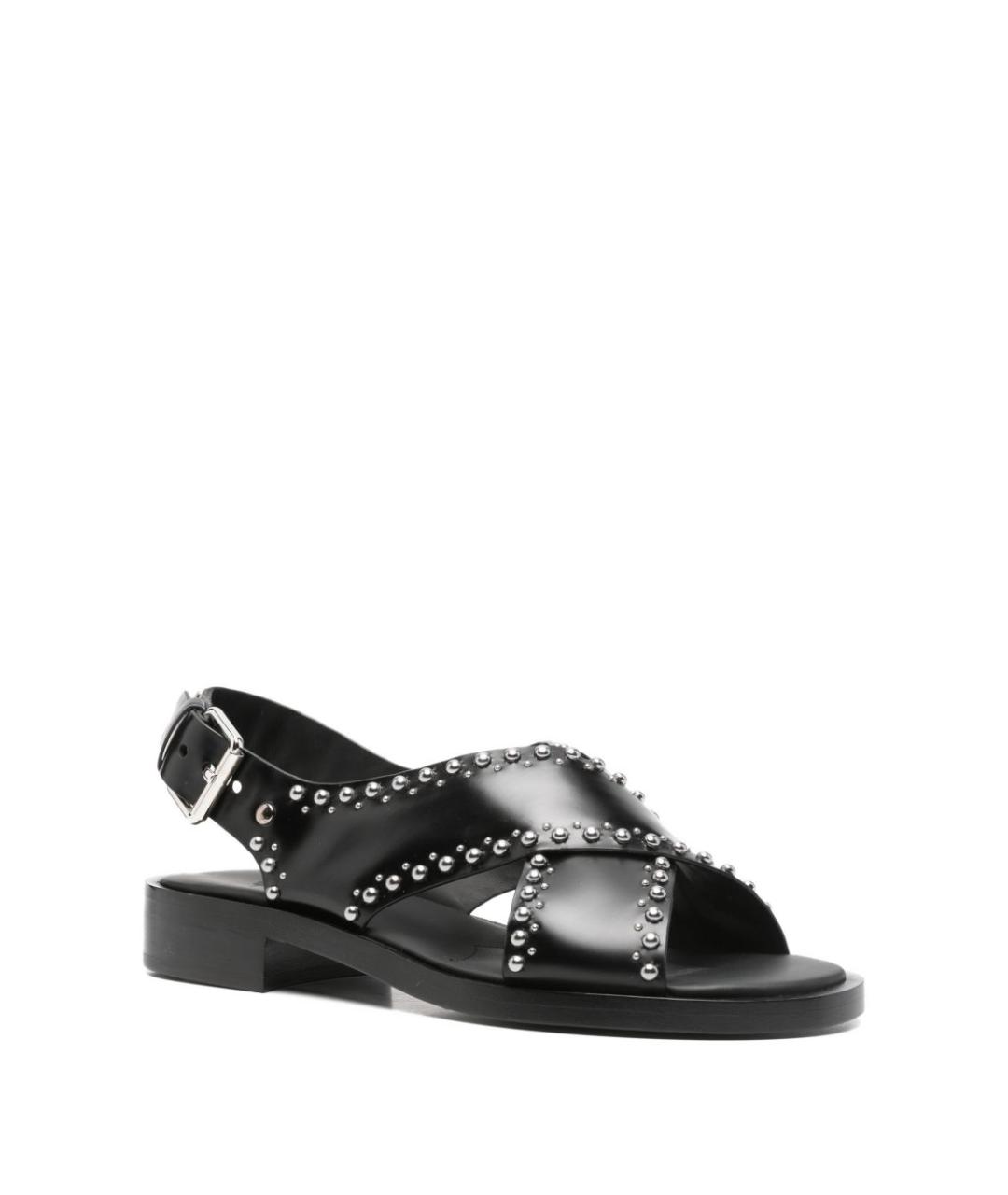 CHURCH'S Черные кожаные босоножки, фото 2