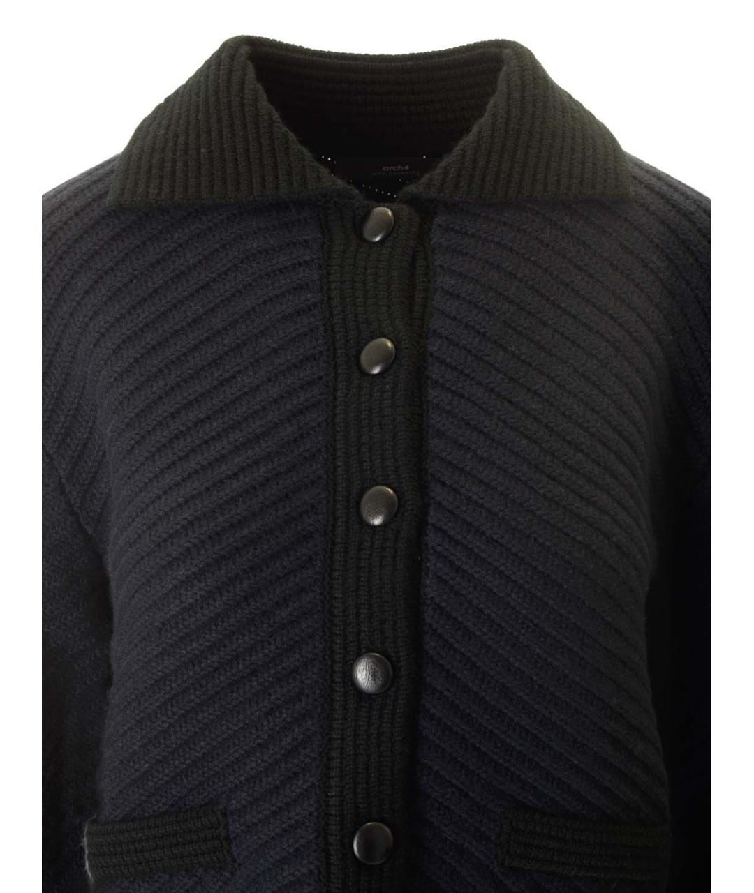 Arch4 Темно-синий кашемировый кардиган, фото 4