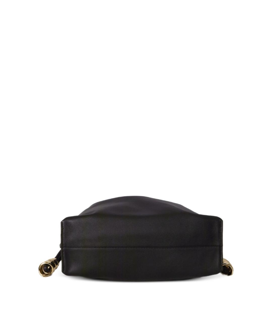 LOEWE Черная кожаная сумка с короткими ручками, фото 3