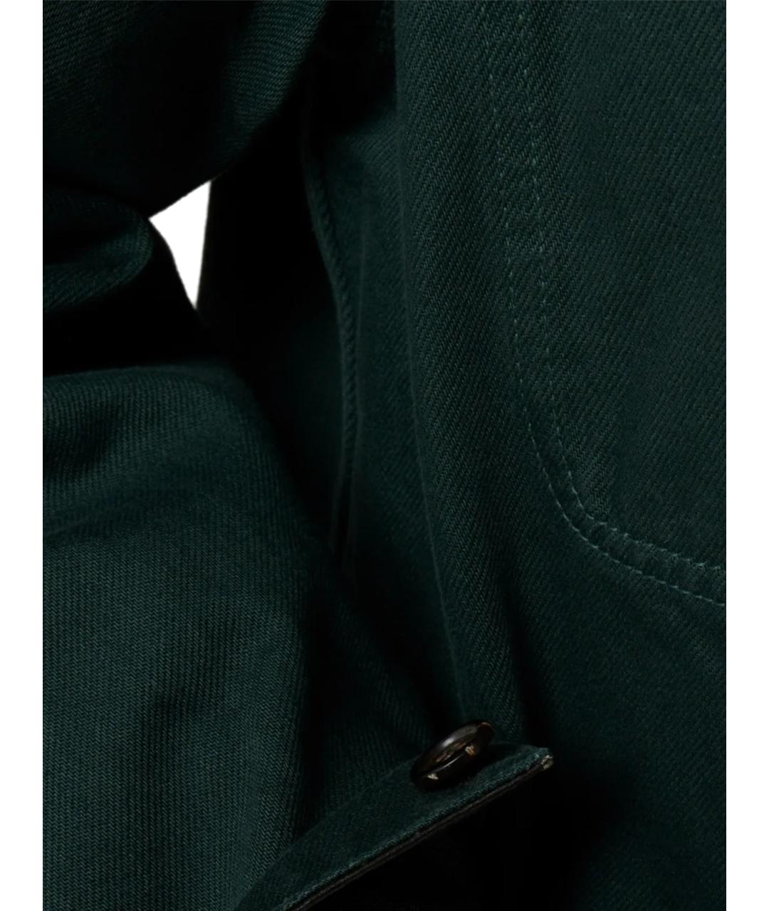 MIU MIU Зеленая хлопковая куртка, фото 3