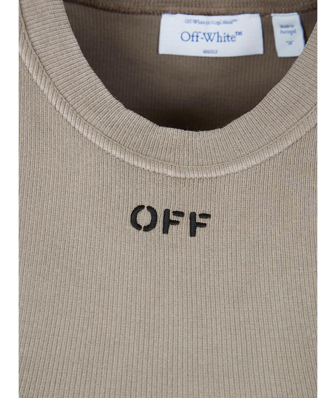 OFF-WHITE Черная хлопковая футболка, фото 2