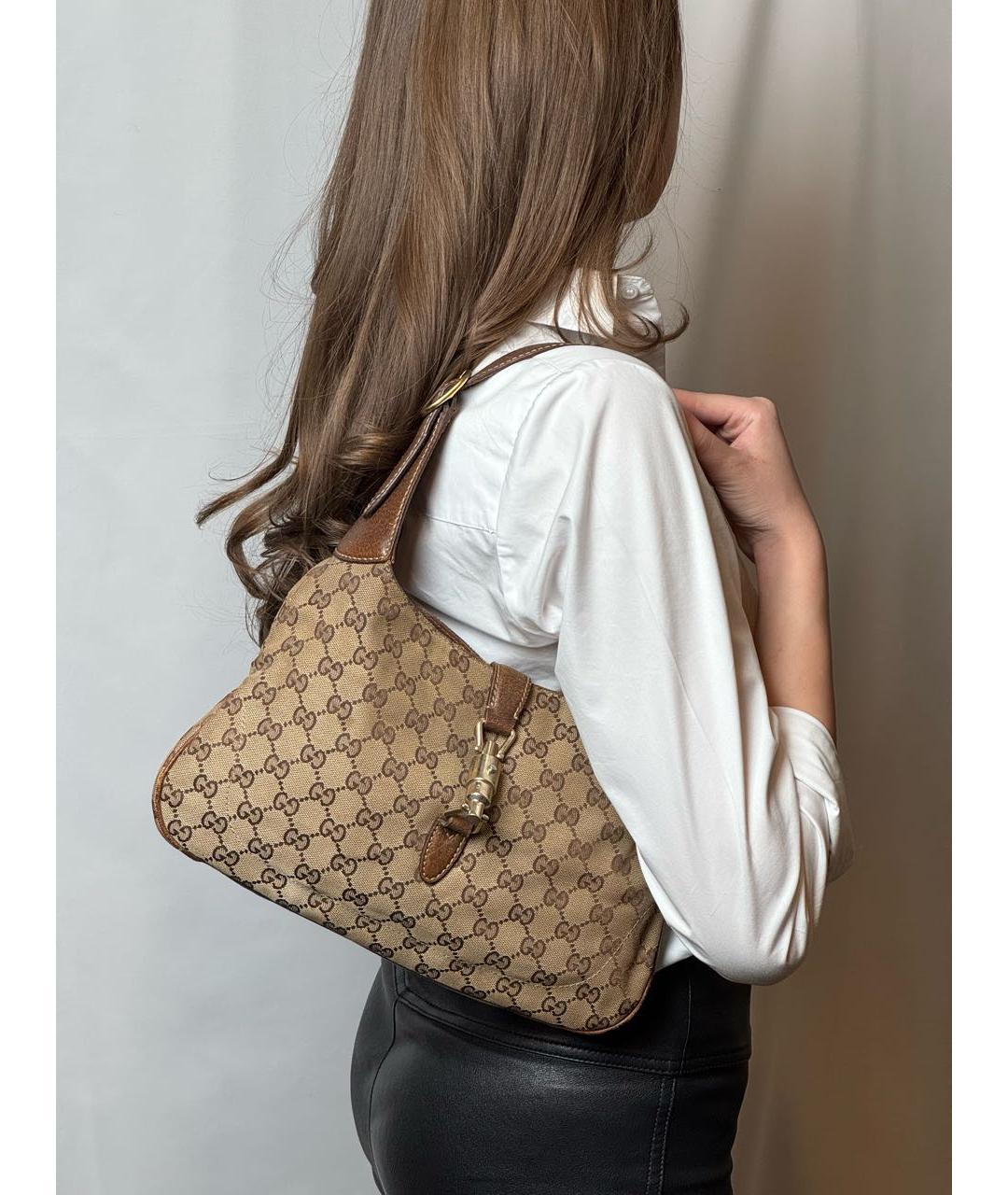 GUCCI Бежевая сумка с короткими ручками, фото 2