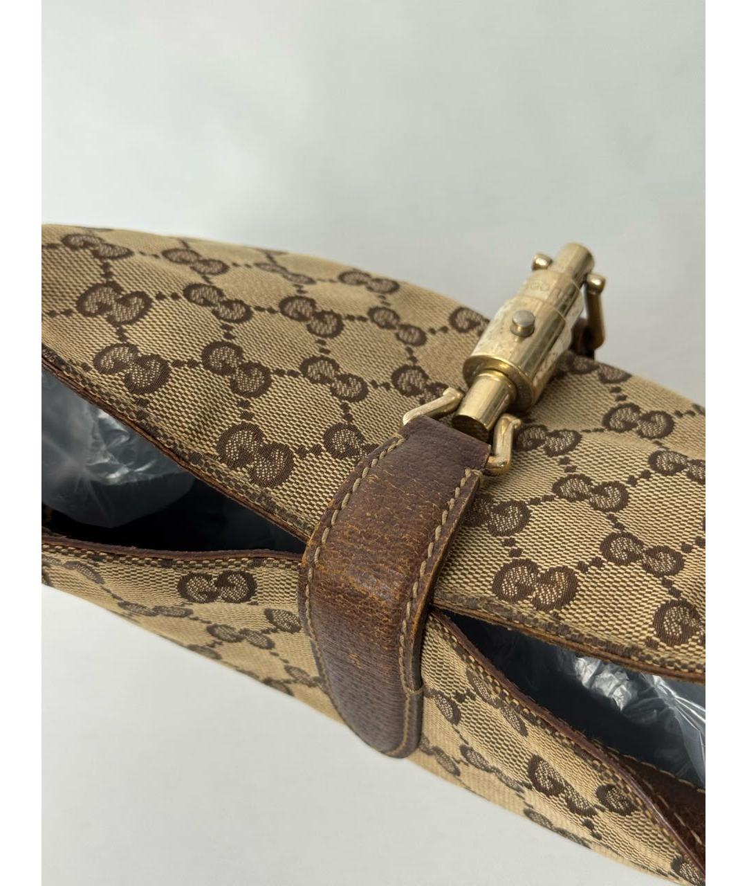 GUCCI Бежевая сумка с короткими ручками, фото 6