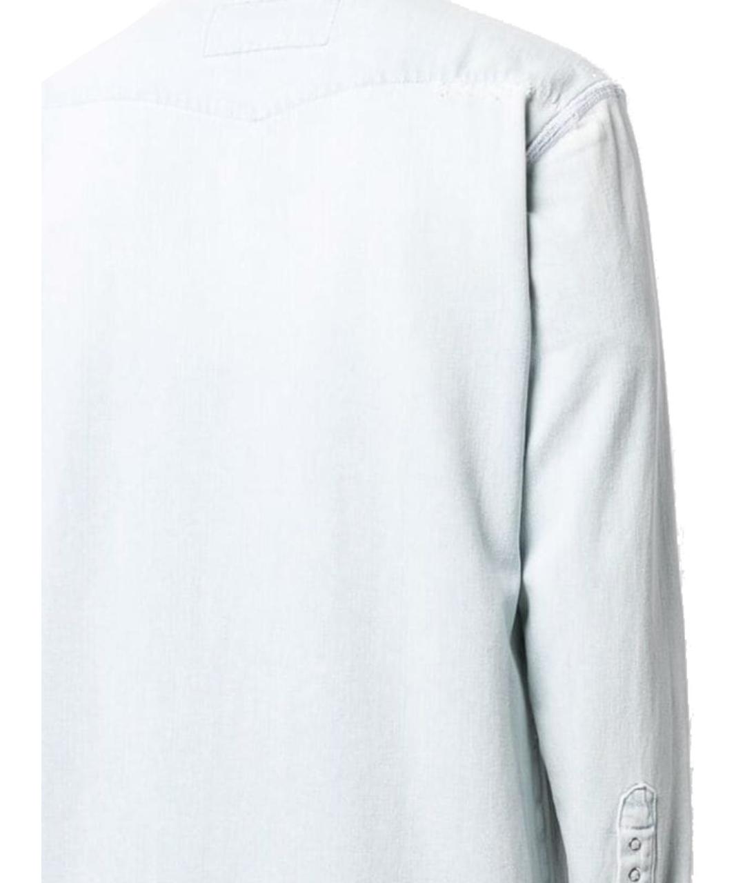 GOLDEN GOOSE DELUXE BRAND Синяя хлопковая кэжуал рубашка, фото 3