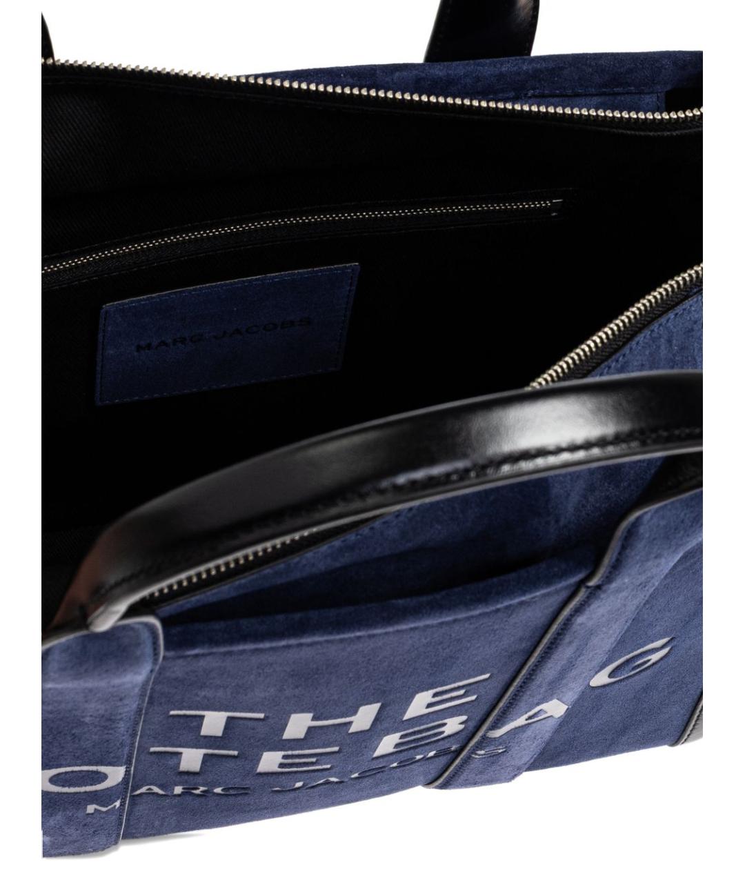 MARC JACOBS Синяя замшевая сумка тоут, фото 4