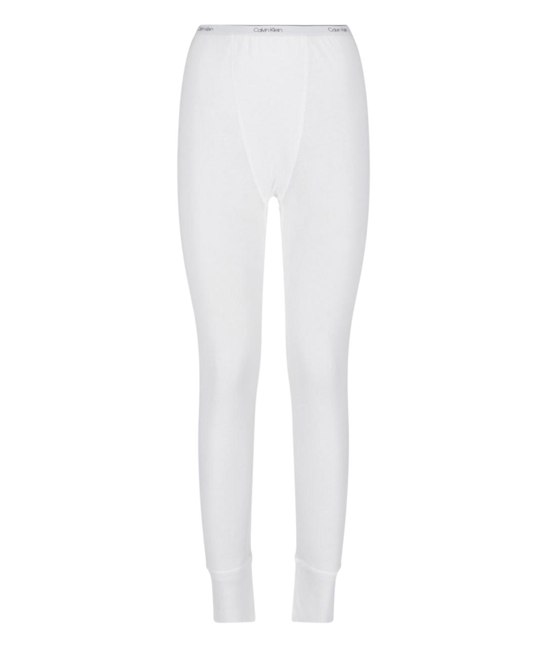 CALVIN KLEIN Белые хлопковые леггинсы и велосипедки, фото 1