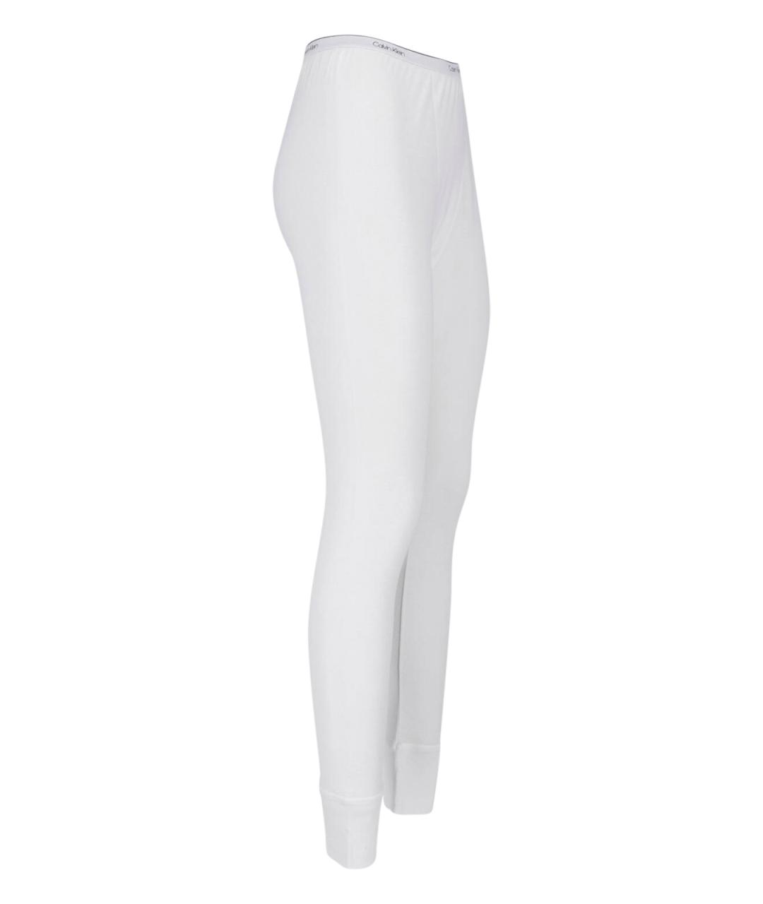 CALVIN KLEIN Белые хлопковые леггинсы и велосипедки, фото 3
