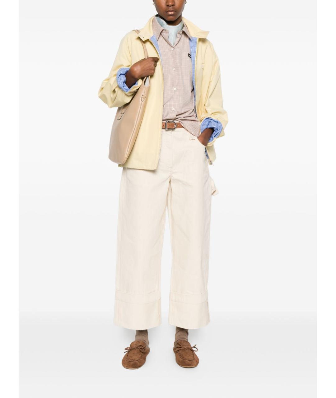 MIU MIU Белая хлопковая рубашка, фото 3