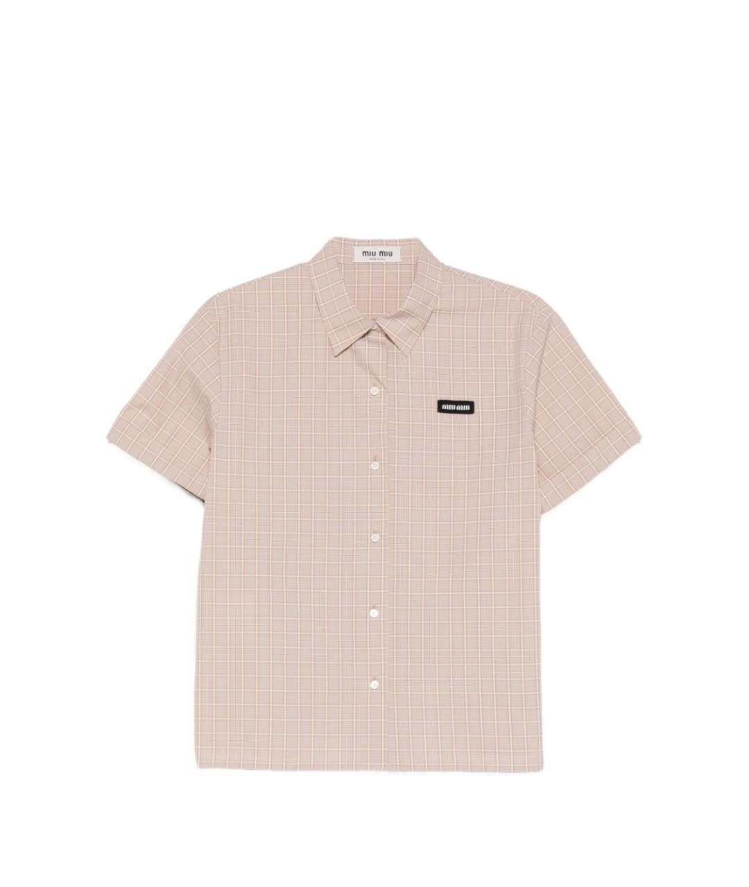 MIU MIU Белая хлопковая рубашка, фото 1