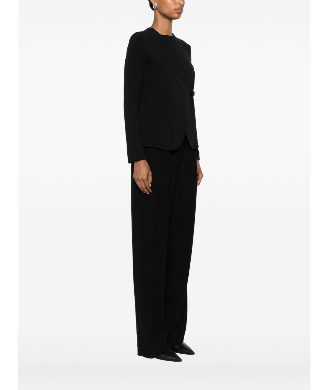 EMPORIO ARMANI Черный хлопко-эластановый жакет/пиджак, фото 4