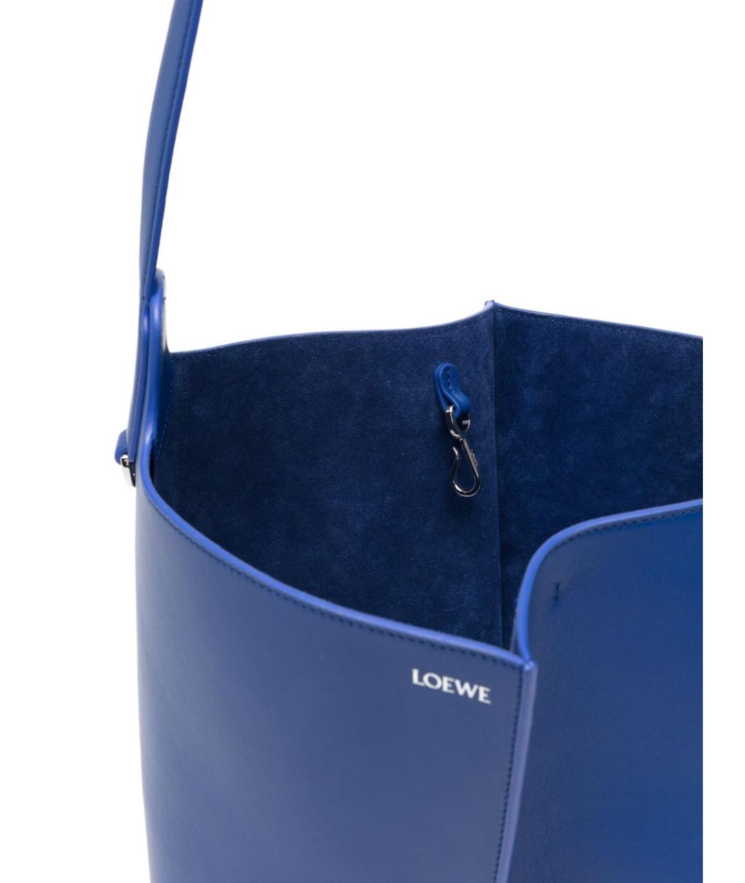 LOEWE Синяя кожаная сумка через плечо, фото 4