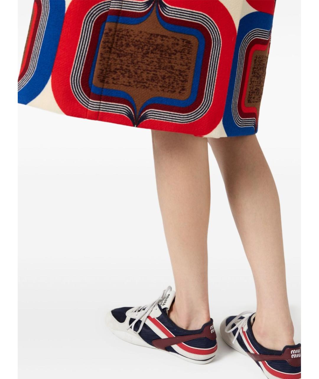 MIU MIU Синие синтетические кроссовки, фото 2