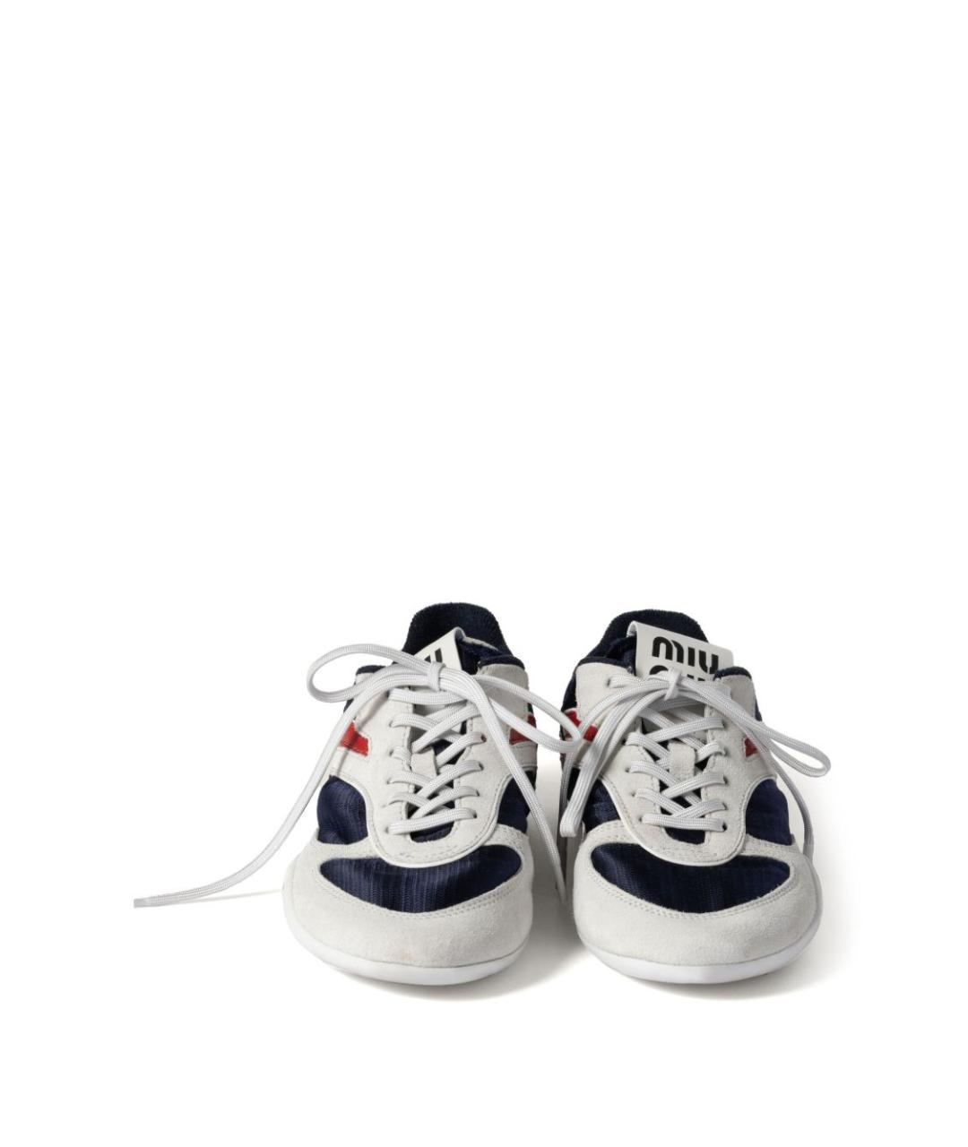 MIU MIU Синие синтетические кроссовки, фото 5
