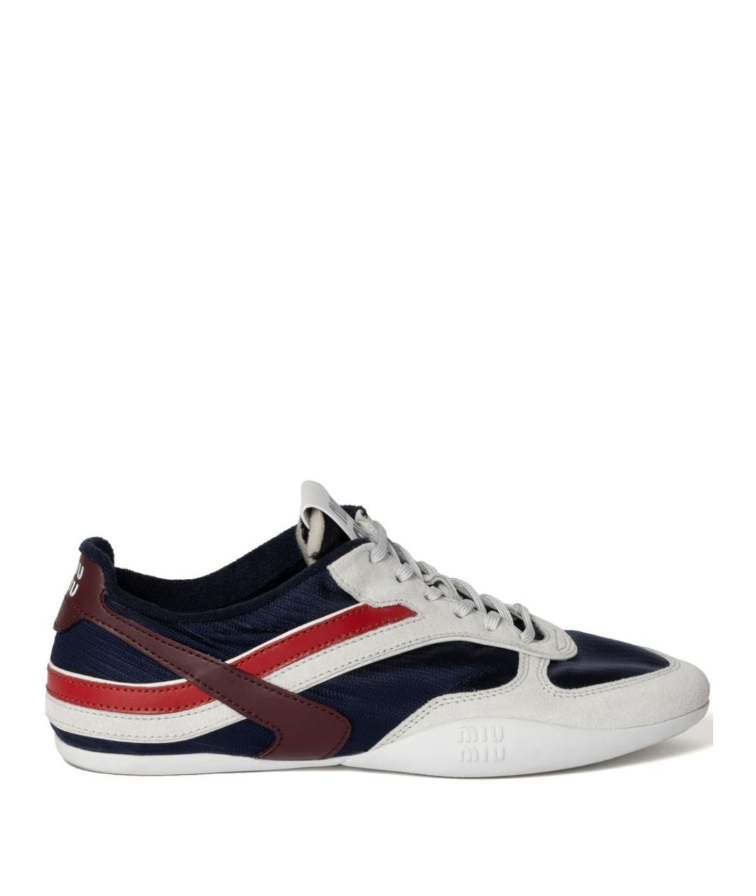 MIU MIU Синие синтетические кроссовки, фото 1