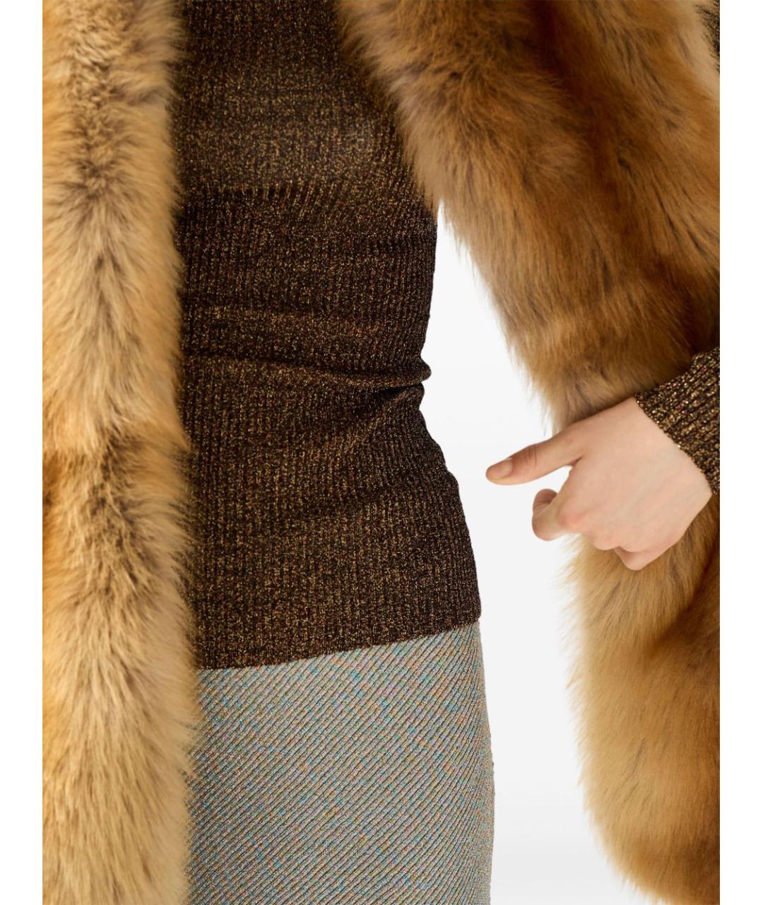 MIU MIU Коричневый джемпер / свитер, фото 3