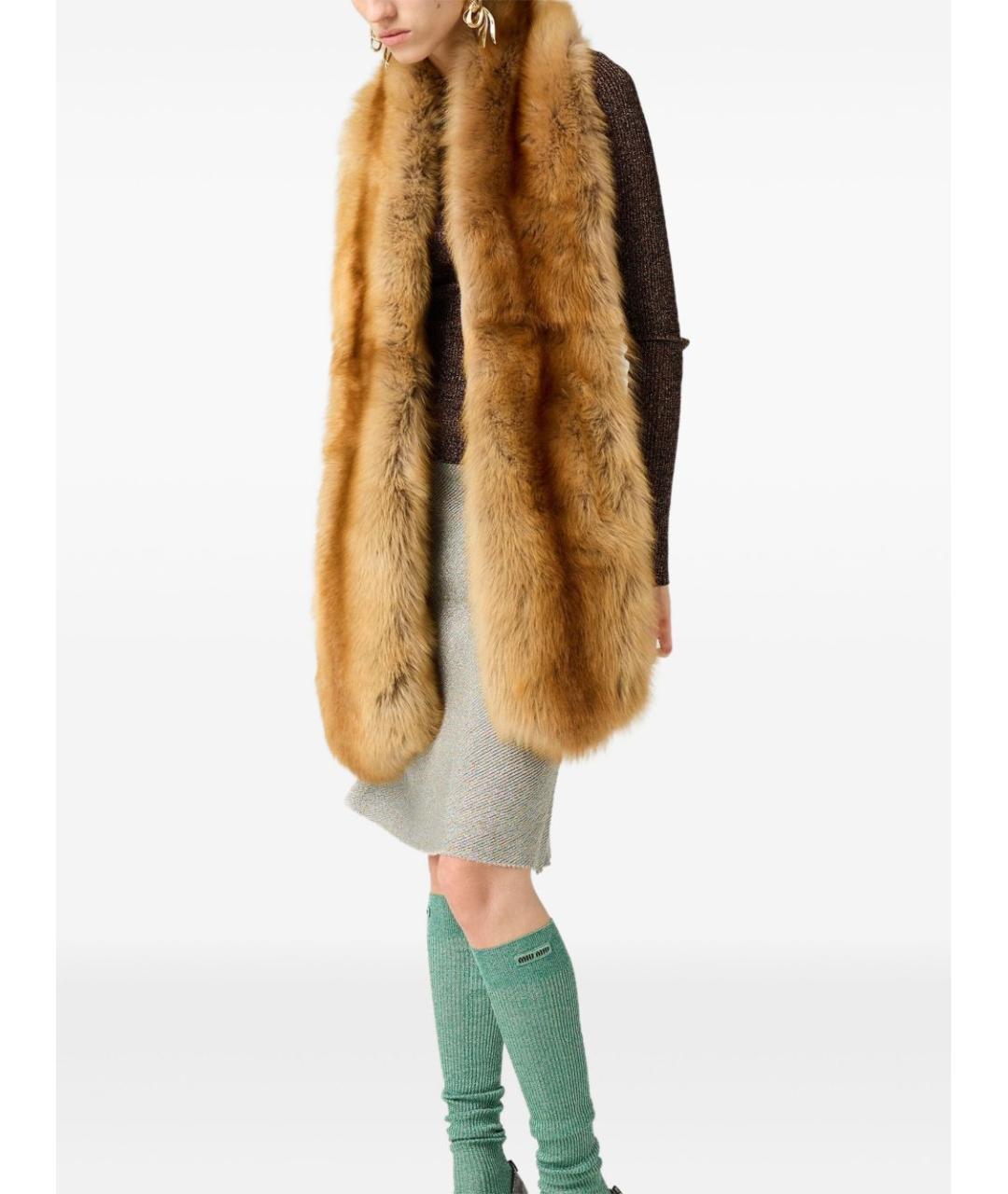 MIU MIU Коричневый джемпер / свитер, фото 2