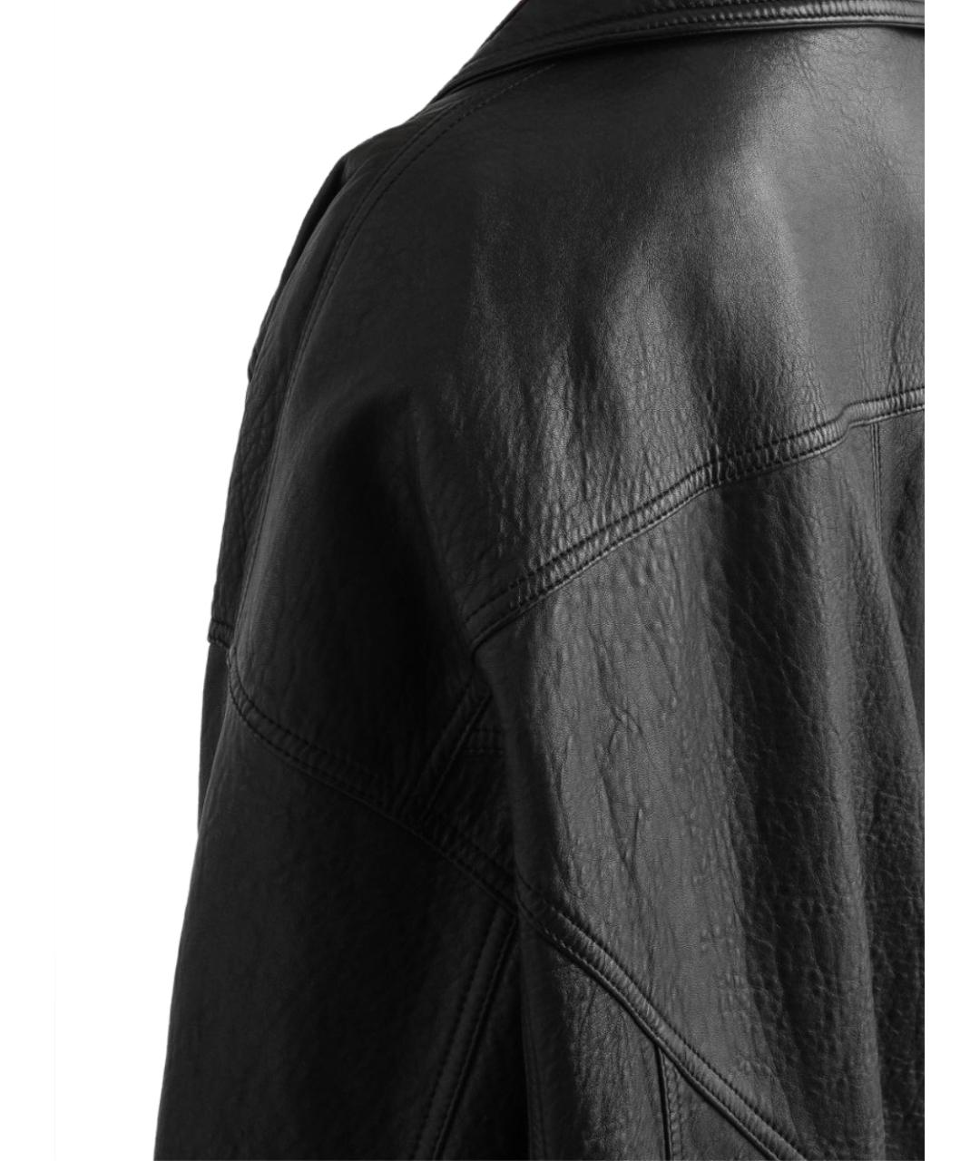 DOLCE&GABBANA Черная кожаная куртка, фото 3