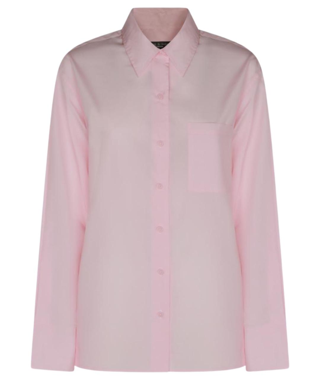 RAG & BONE Розовая хлопковая рубашка, фото 1