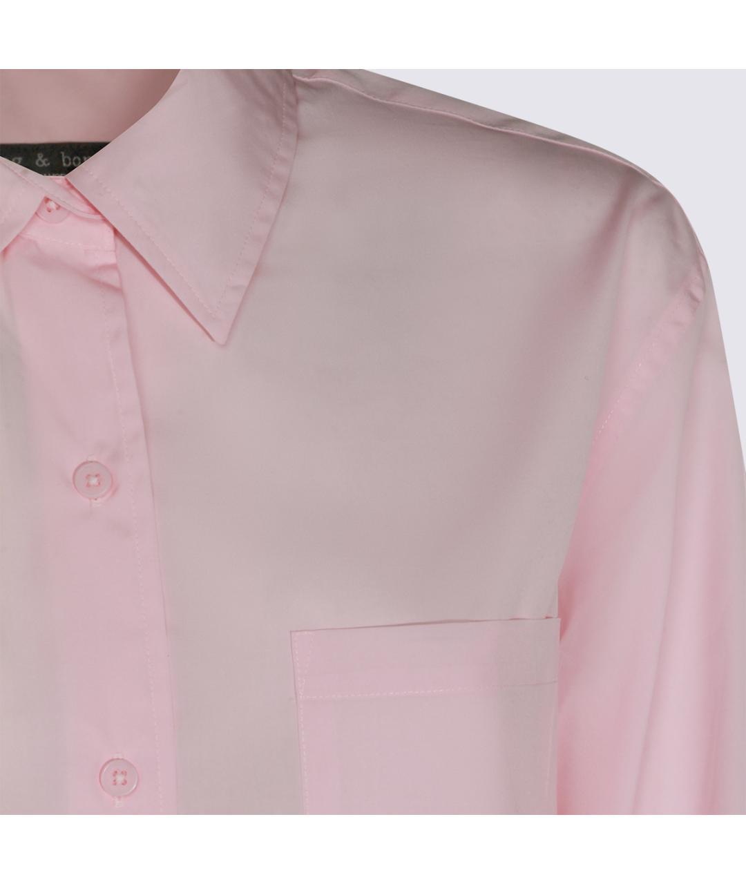 RAG & BONE Розовая хлопковая рубашка, фото 3