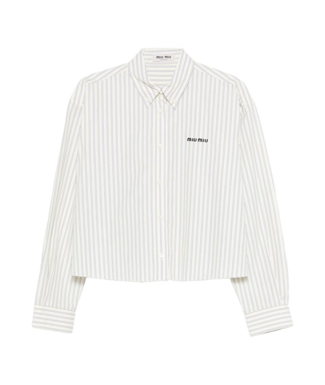 MIU MIU Бежевая хлопковая рубашка, фото 1