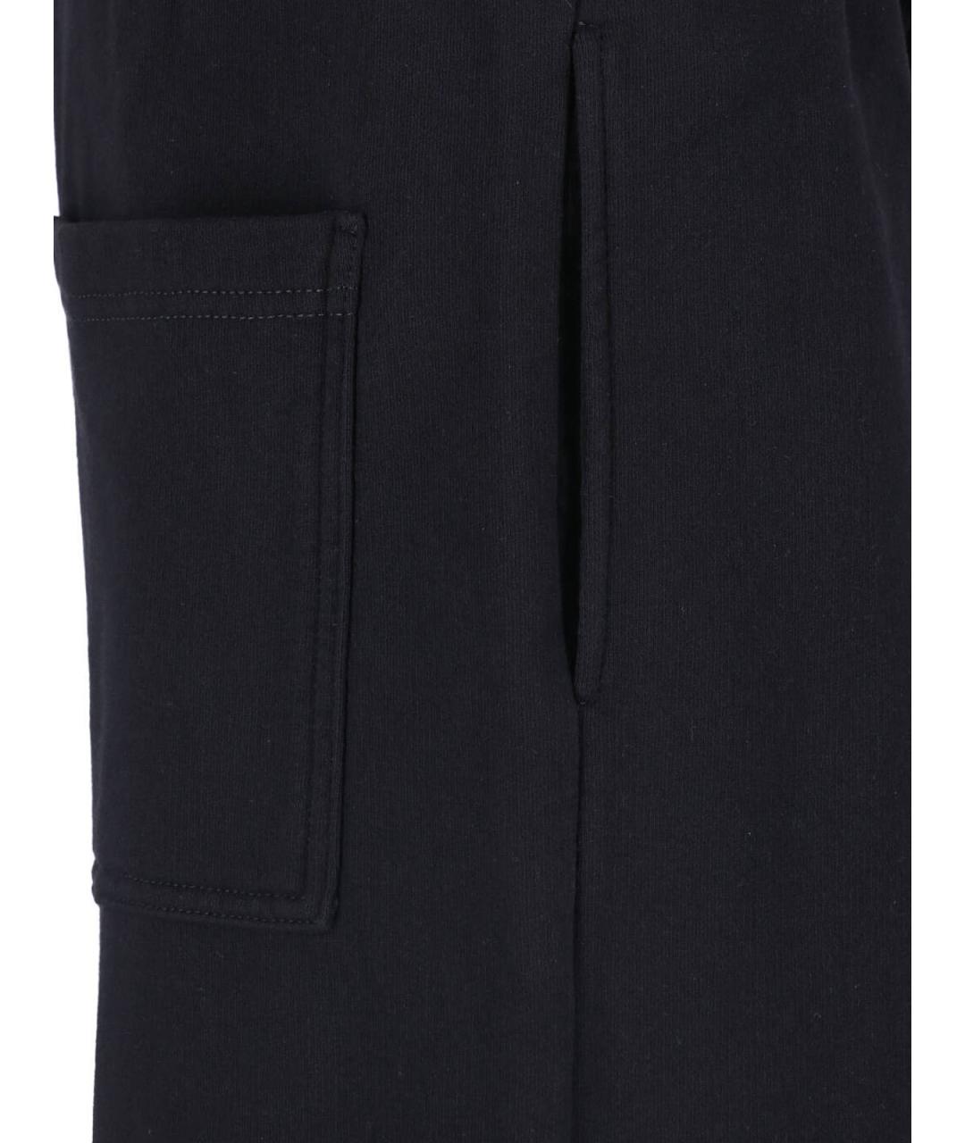 MM6 MAISON MARGIELA Черные хлопковые повседневные брюки, фото 5