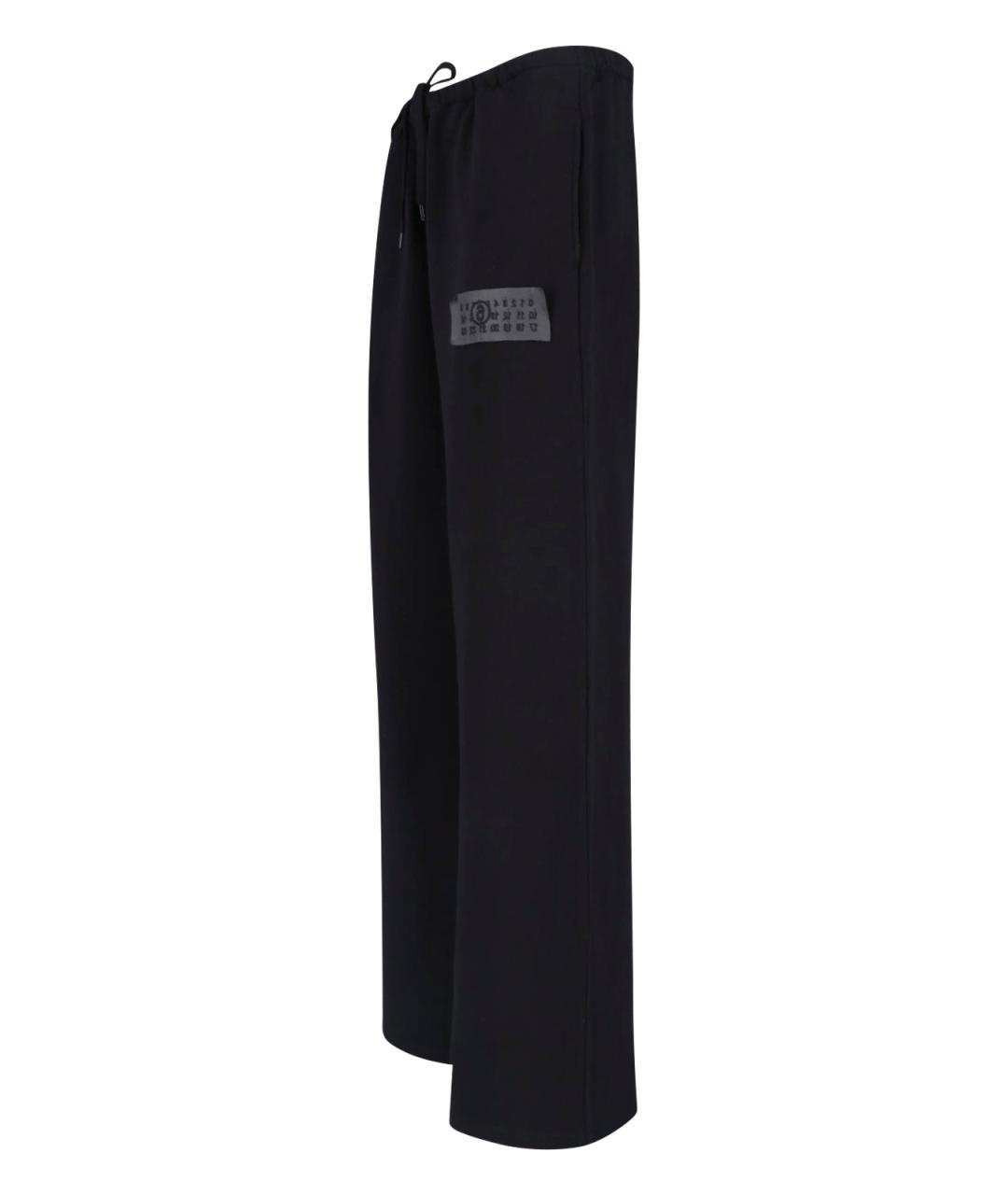 MM6 MAISON MARGIELA Черные хлопковые повседневные брюки, фото 3