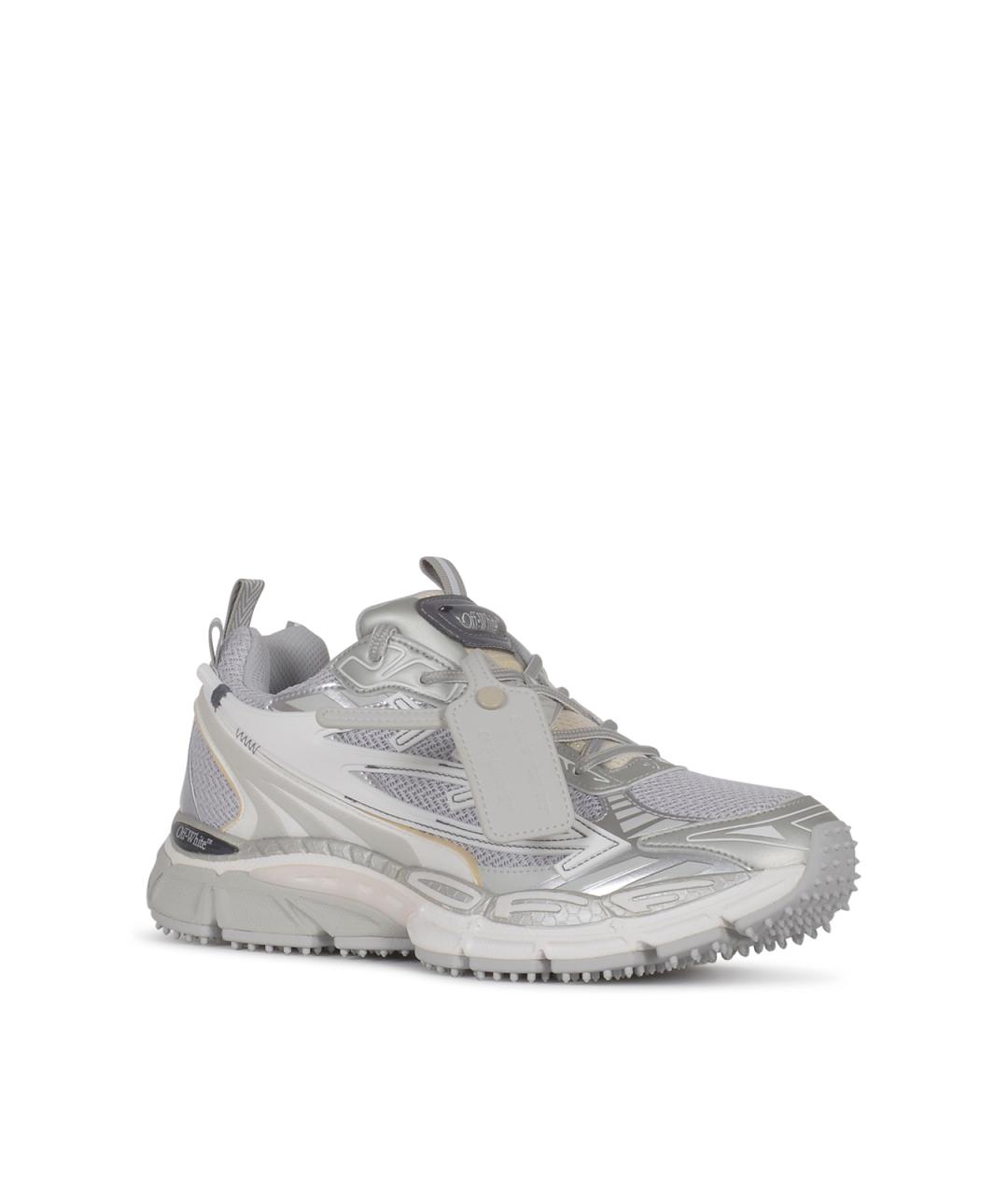 OFF-WHITE Серые низкие кроссовки / кеды, фото 2