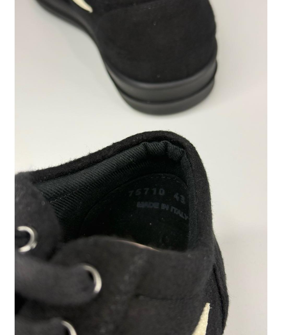 RICK OWENS DRKSHDW Черные низкие кроссовки / кеды, фото 8