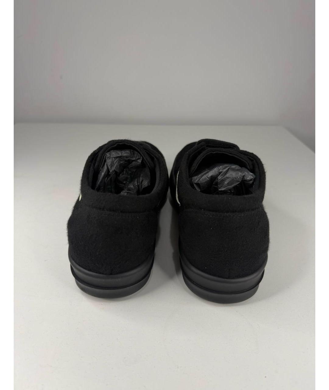 RICK OWENS DRKSHDW Черные низкие кроссовки / кеды, фото 3