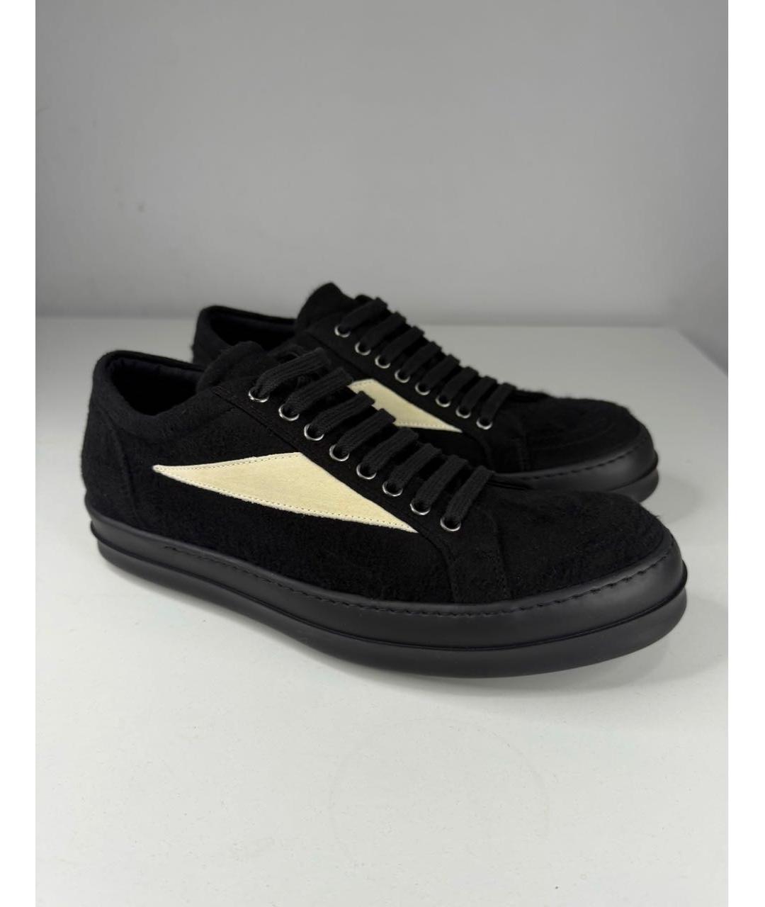 RICK OWENS DRKSHDW Черные низкие кроссовки / кеды, фото 2