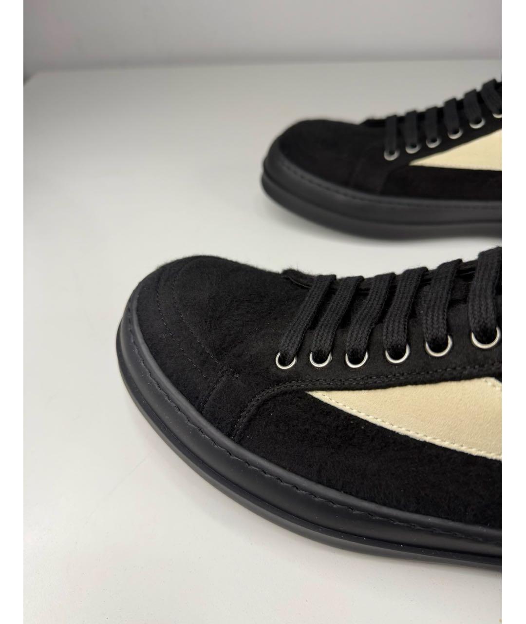 RICK OWENS DRKSHDW Черные низкие кроссовки / кеды, фото 6