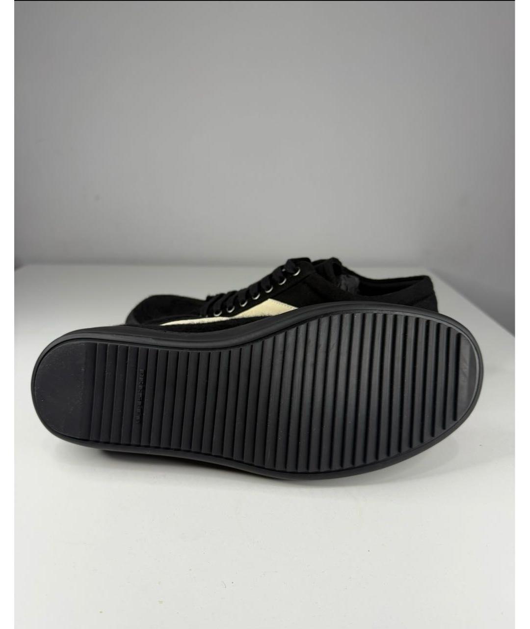 RICK OWENS DRKSHDW Черные низкие кроссовки / кеды, фото 5